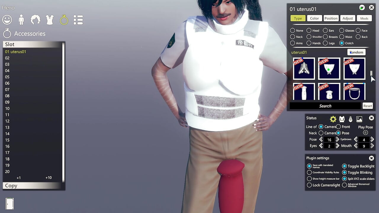 Bıyıklı, büyük göğüslü gay 3d erkek