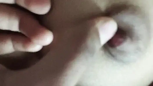 Schönes desi-mädchen schlafzimmerszene