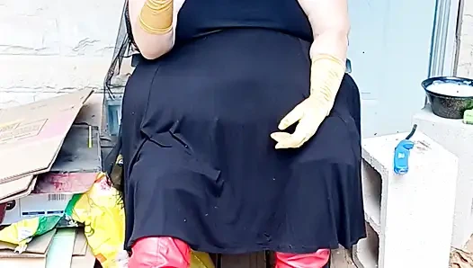 Bat Girl Is Taking a Smoke Break in Her