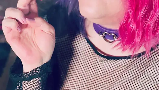 A Pretty In Pink Princess, Tina Snua, Chain Smokes 2 Cigarettes With Match Light Ups - Smoking Smoker