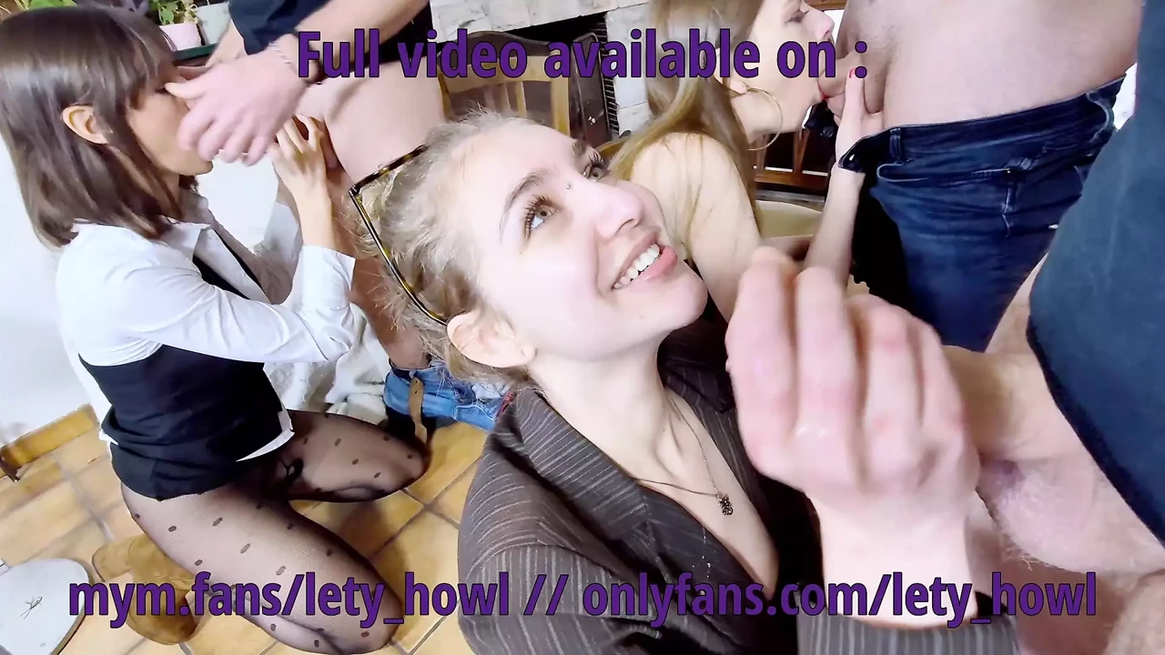 Three Women Plus Three Men Fucking During a Group Therapy Session with the Psy