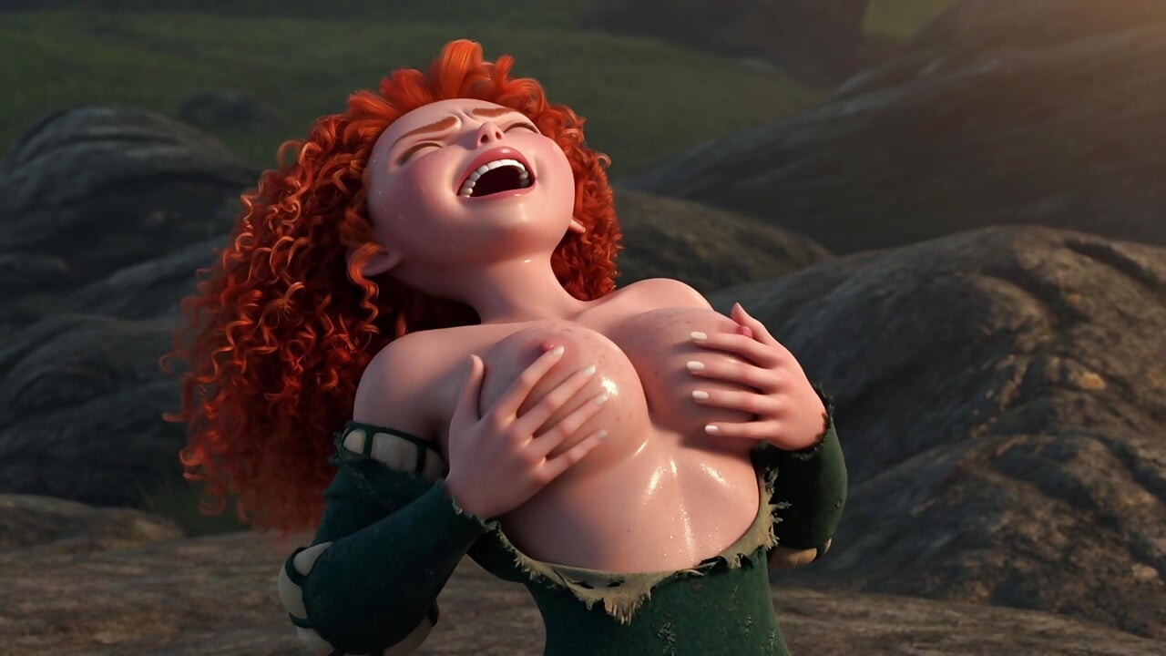 Merida Brave AI Hentai - Deep Masturbation and Wet Orgasm in the Woods  Anime NSFW Part 2