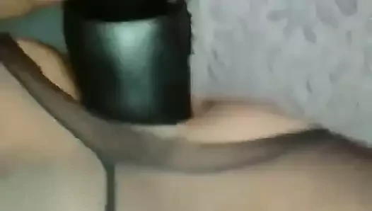 Dev yapay penis sikme içinde külotlu çorap