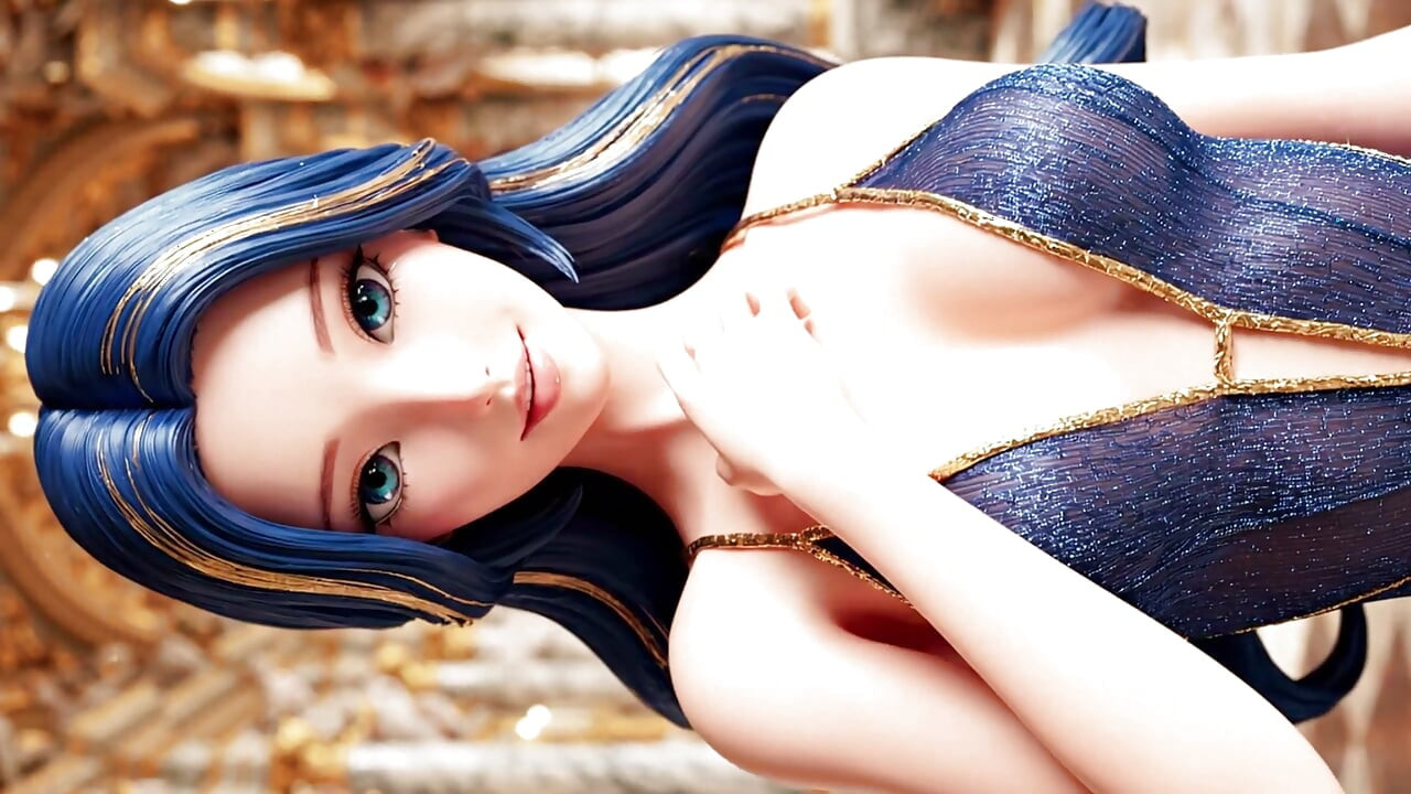 The Joy of Beautiful Girls Presenting Sheer Fashion: Radiant Jewels 3D Anime AI-Generated