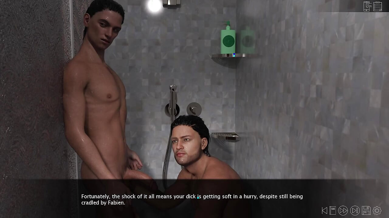 Summer Vacation - College Jock Gives Twink a Handjob in the Showers