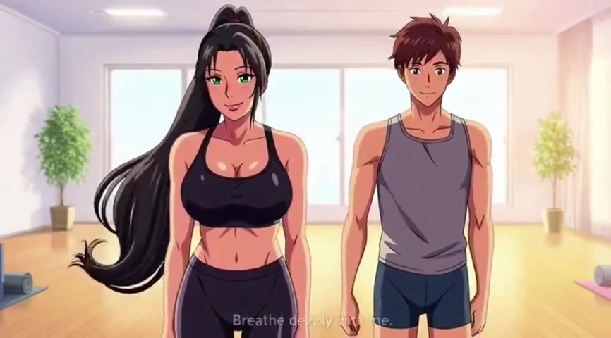 Üvey annenin özel yoga talimatı son derece ateşli ve tabu 3 boyutlu animeye dönüşüyor
