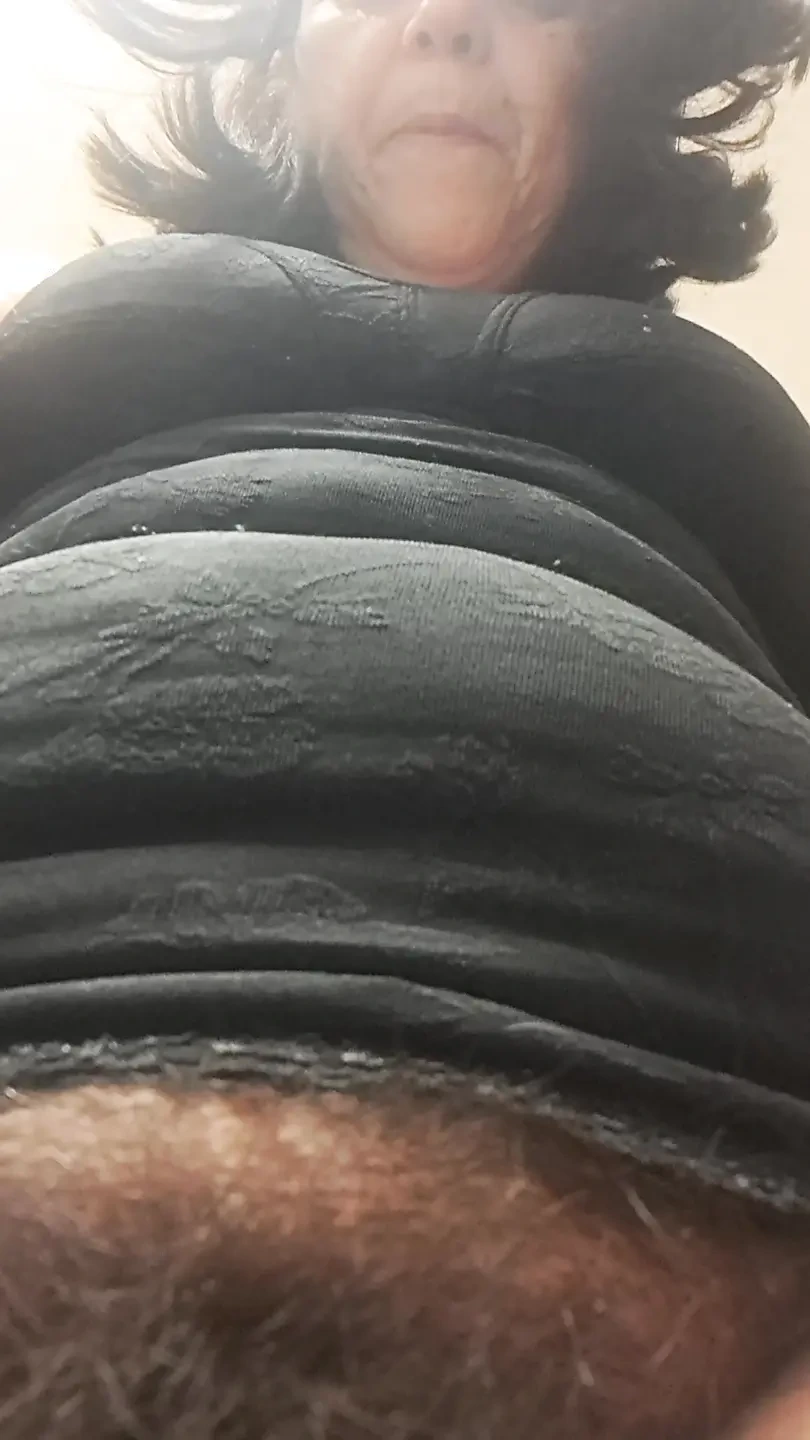 MILF, brushing teeth, and this hairy woman is just begging to be fucked.