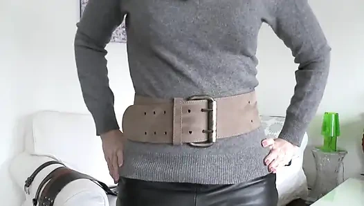Belt Fitting in the Living Room, Part 3, Lady Victoria Valente