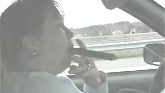 Huge Cigar In The Car