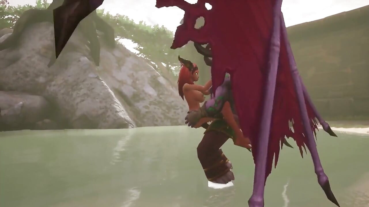 Illidan Stormrage Stand Lift and Carry Fucks a Hot Redhead Elf - Warcraft Parody