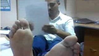 Hetero-Typen Füße vor Webcam # 412