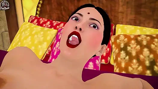 Indische desi bhabhi wird von reichem altem mann in haveli hart gefickt