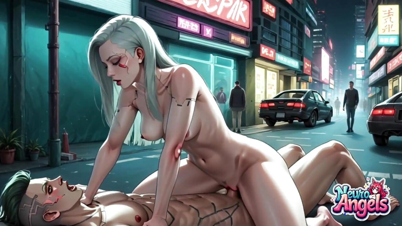 Sex on the City Streets in Cyberpunk Style