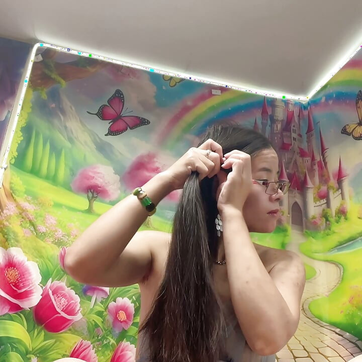 pěkné vlasy černá sexy ukázka titů