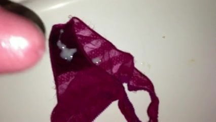 Cum in hot neighbour's dirty panties 2
