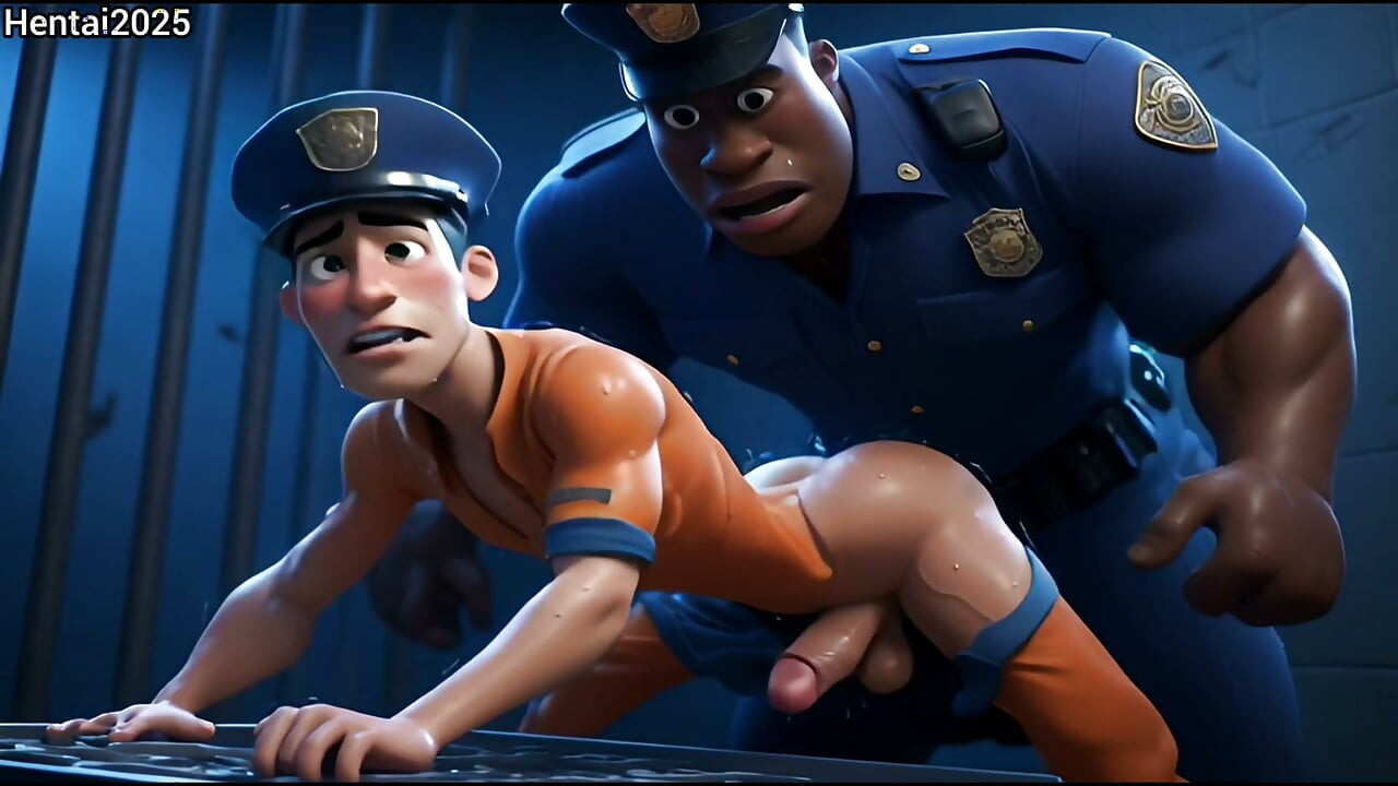 AI生成3D異人種刑務所看守コンピレーション - アニメ変態アニメーション