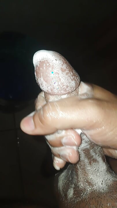 Young man was bathing in his mother-in-law's shower and almost caught him masturbating
