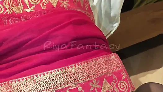 Riya in Saree Part 41 Reverse Cowgirl and Pussy Masturbation