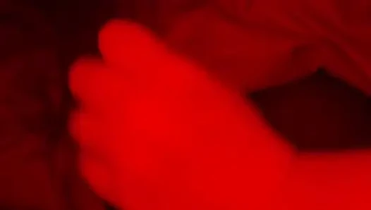 Stepsister plays with my bbc while we're home alone and I cum all over her tits