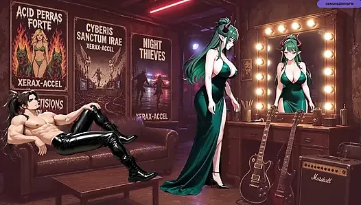 Sex in Backstage - Slutty Singer Is Fucked in the Backstage by Her Guitarist.