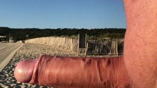 Twardy kutas na plaży Pampelonne