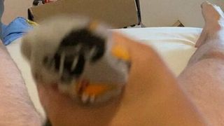 Meias cinzentas daffy duck (lt051)