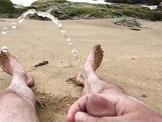 Self sikanie na plaży