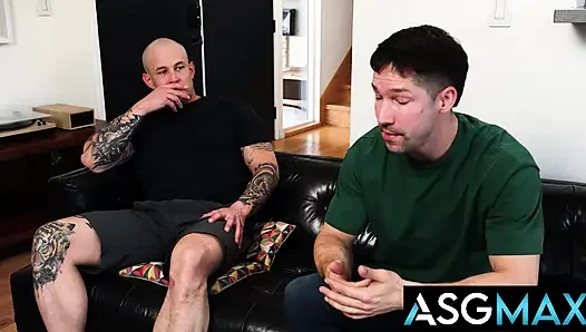 Pride studios - brock kniles arkadaşı Eddie Patrick'le eşcinsel pornosu hakkında yüzleşiyor ve baştan çıkarılıyor