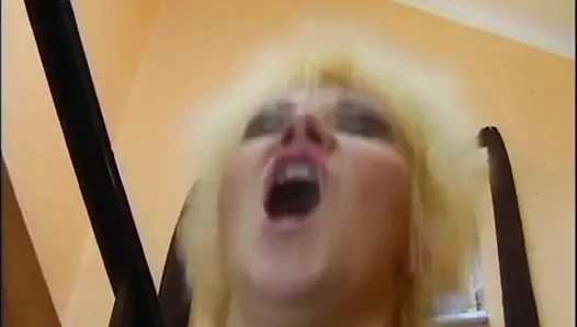 Two Beautiful Blonde MILFs Ass Fucked and Cummed by a Big Cock