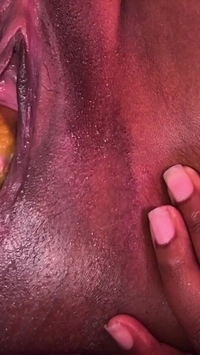 Part 2 of village girl putting random food in her pussy | Clip 2