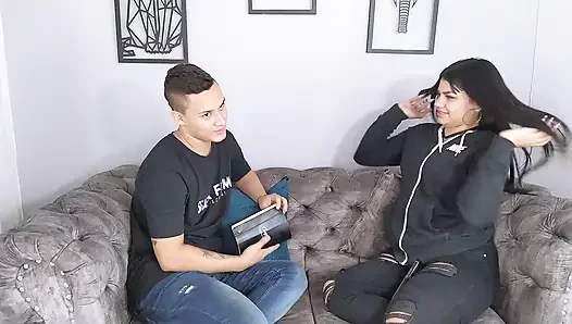 Hardcore Threesome That Ends with Huge Facial for Mia Montiel