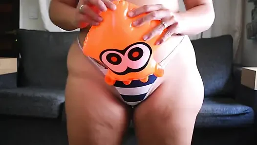 Closeup pinggul dan squish splatoon - bunny looner