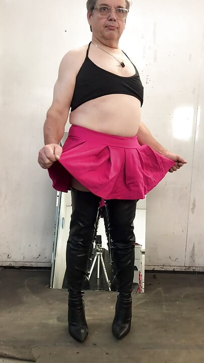 Short Skirt and Thigh-highs!