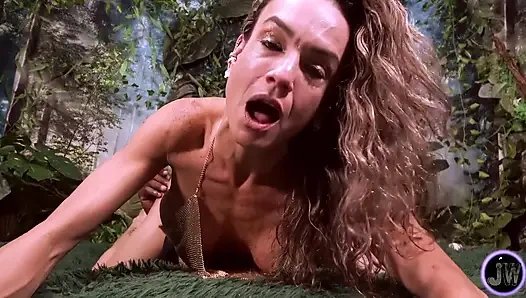 Игра со спермой в джунглях со мной