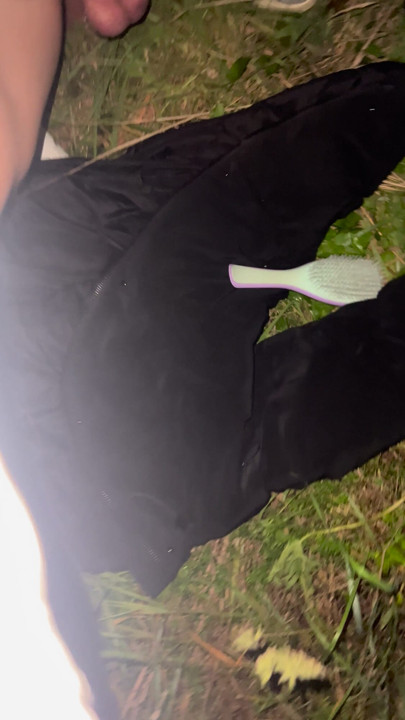Anal Training in the Forest - Chastity Cage and Feminine Look