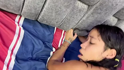 I give my young stepsister a nice fuck in exchange for giving her money