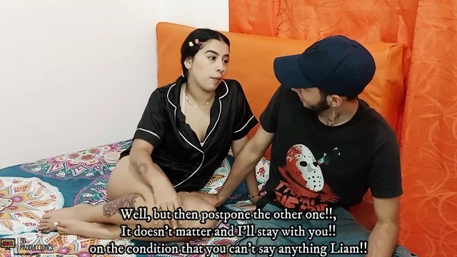 find out that my stepsister is prepaid and I end up using her services - Porn in Spanish