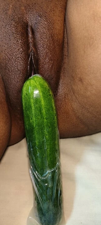 Today I felt like getting fucked by a cucumber