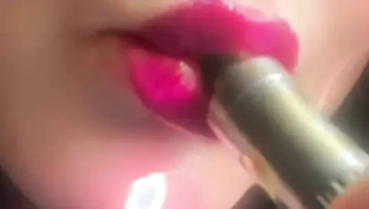 Rauchende heiße rosa verführerische lippen & zeitlupe verdampfte glückseligkeit