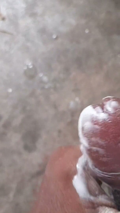 It was so much fun to massage my cock with my own sperm | Clip 1