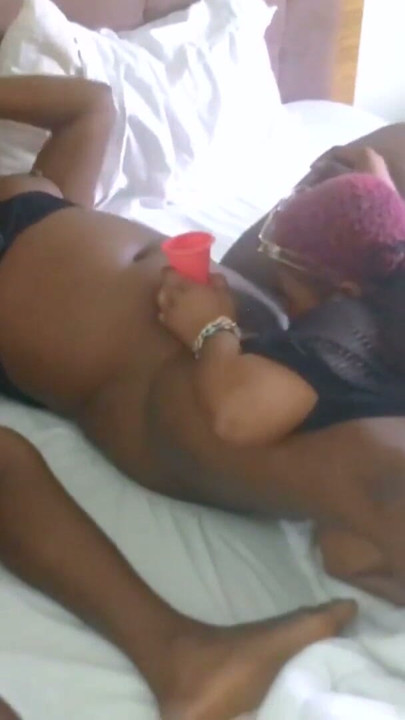Horny African Babes Show Tits For Real Lesbian Threesome After Jungle Rave | Clip 1