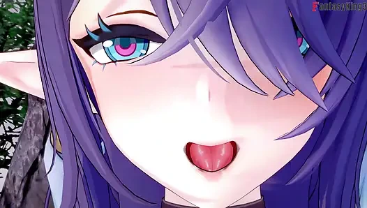 Горячий сексуальный секс Lauma - Genshin Impact