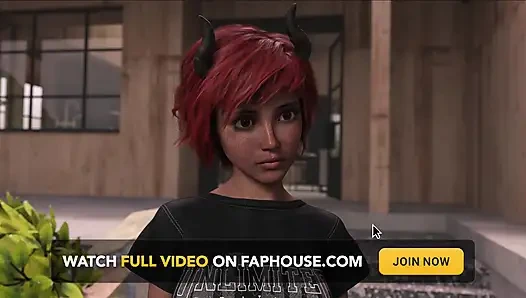 Adored by the Devil #18 - Animated Sex Game - Redhead MILF Outdoor Sex!