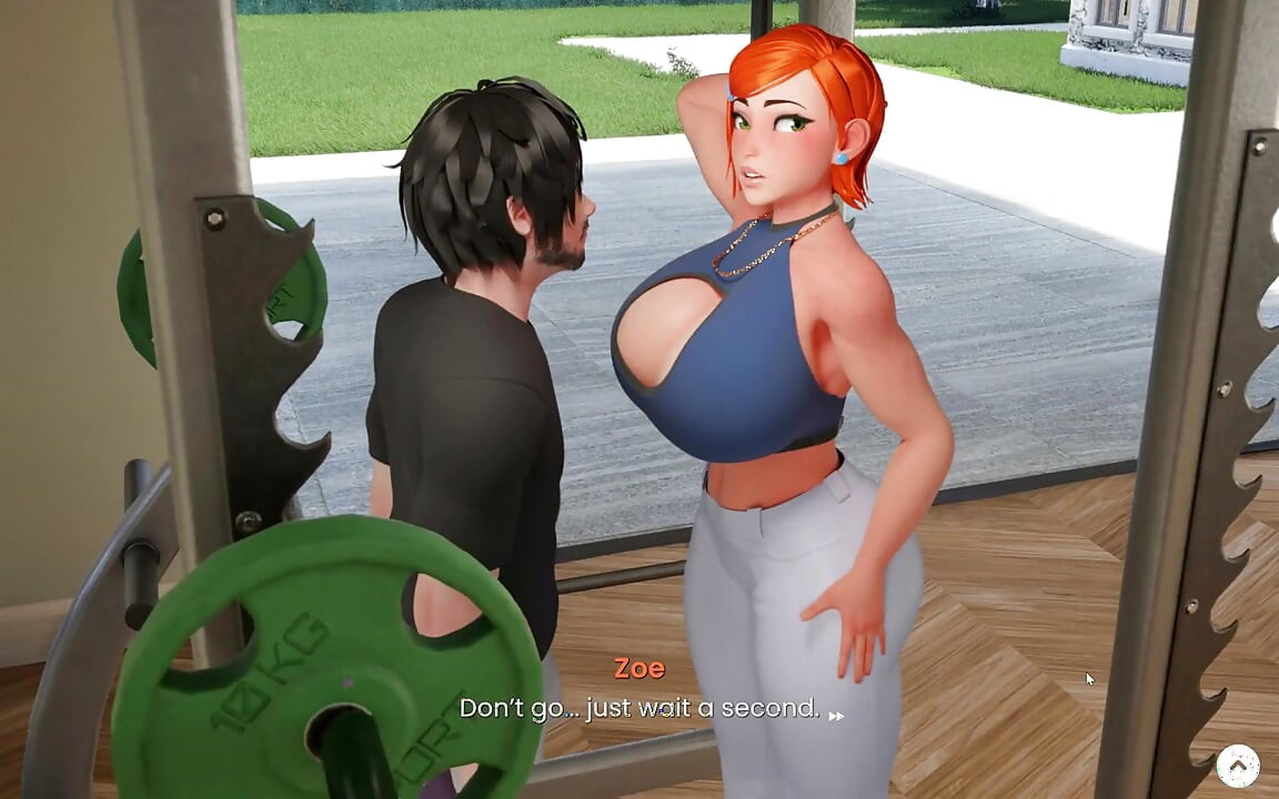 Mansion Days TABOO Hentai Game Ep.6 Showing my GIANT COCK to STEPSIS at the GYM !