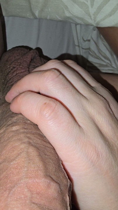 Step mom checks step son's dick and give him a handjob while he has an erection | Clip 1