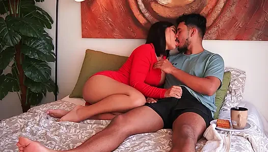step mom with a big ass gives her stepson some medicine to make him feel better - Sofi Becker