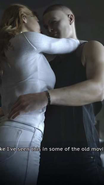 Emotional moment from "Boundaries of Morality #4 Justin saved Emma 's life, and she offered him the chance to grab her"