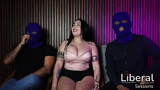 BIG TITS WOMAN GETS FUCKED AND RECORDED BY TWO MEN FOR THE FIRST TIME