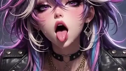 Animated Rock Glam Alternative Pin-up Tease Submissive Big Tits Strip Virtual Sex Dirty Talk