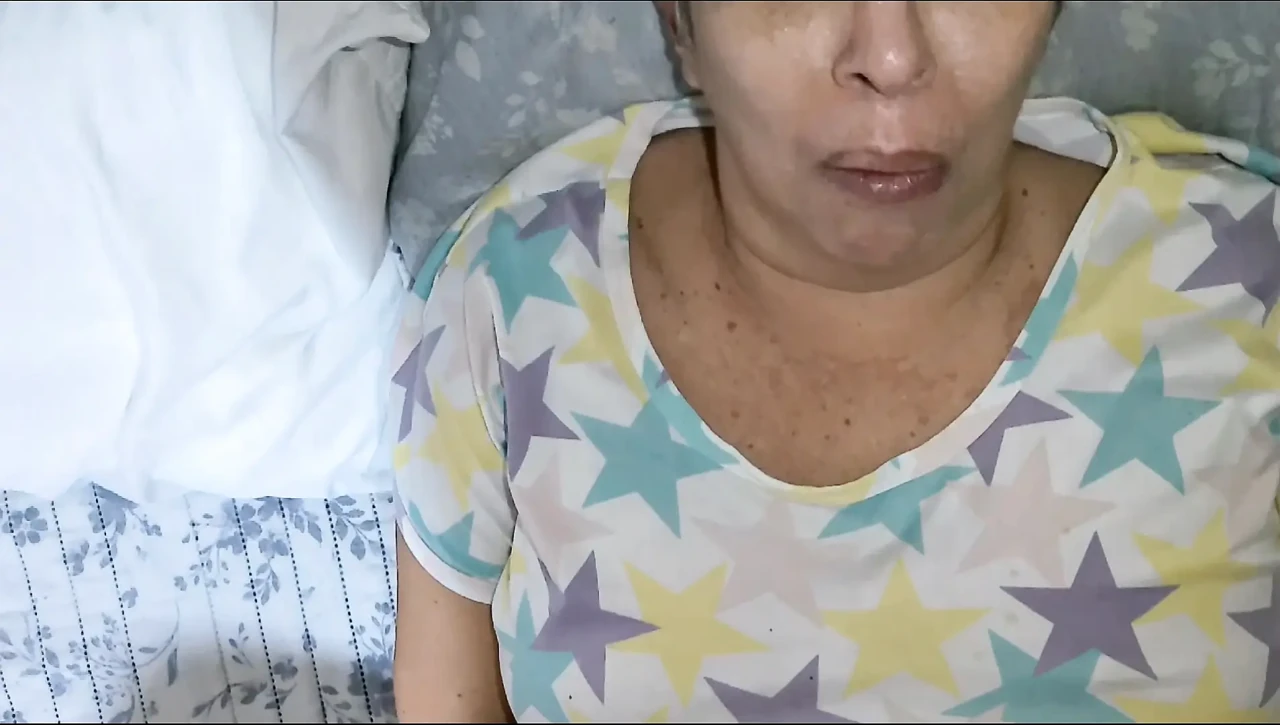 Exciting POV of real grandparent couple